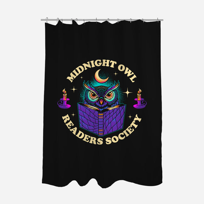 Midnight Owl Readers Society-None-Polyester-Shower Curtain-sachpica