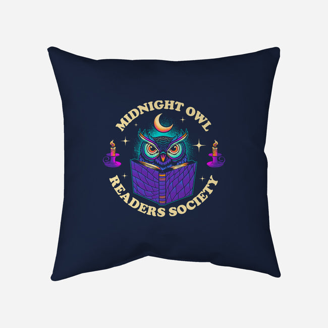 Midnight Owl Readers Society-None-Removable Cover w Insert-Throw Pillow-sachpica