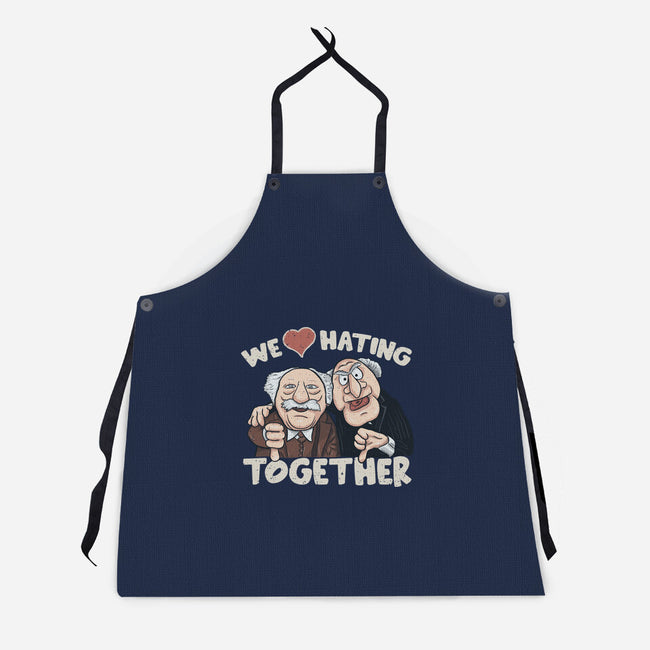 We Love Hating Together-Unisex-Kitchen-Apron-NMdesign