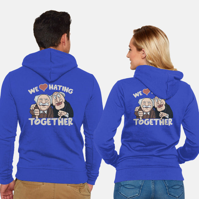 We Love Hating Together-Unisex-Zip-Up-Sweatshirt-NMdesign