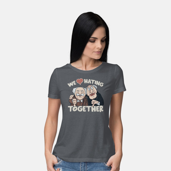 We Love Hating Together-Womens-Basic-Tee-NMdesign