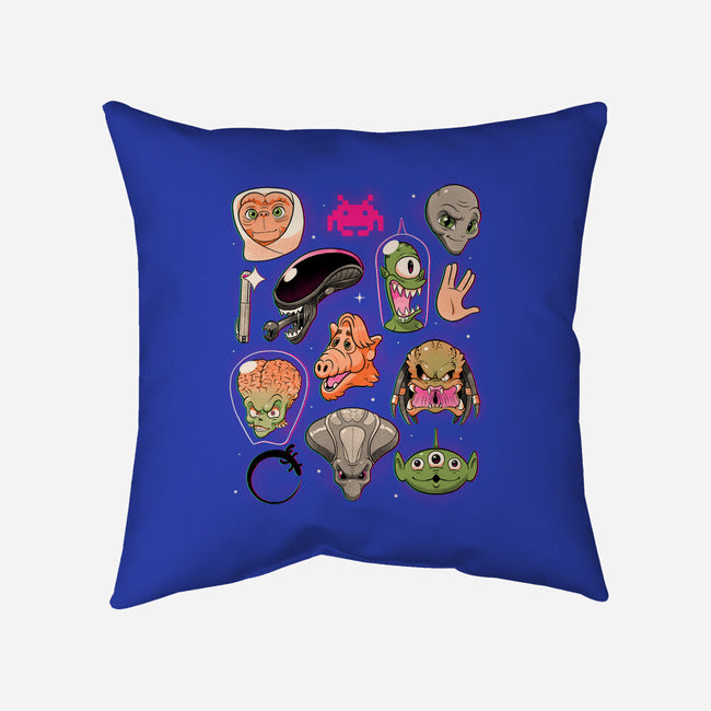 We Love Aliens-None-Removable Cover w Insert-Throw Pillow-Bruno Mota