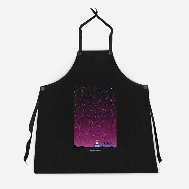 Stupid Stupid World-Unisex-Kitchen-Apron-Tronyx79