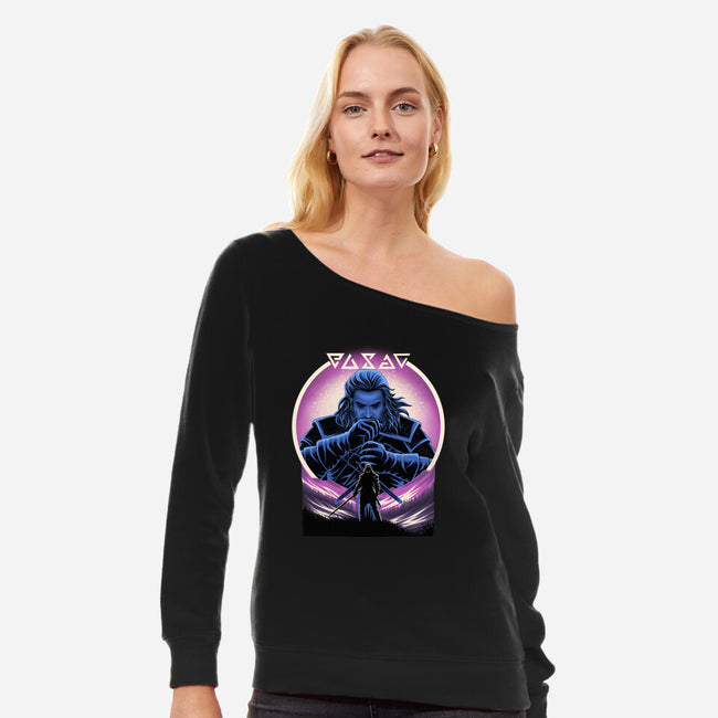 Hunter In The Valley-Womens-Off Shoulder-Sweatshirt-rmatix