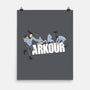 Parkour In The Office-None-Matte-Poster-Tronyx79