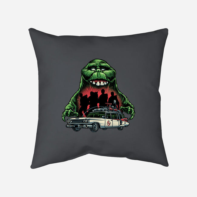 Green Slime-None-Removable Cover w Insert-Throw Pillow-momma_gorilla