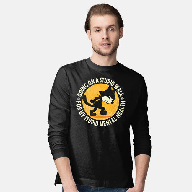 Cat Mental Health-Mens-Long Sleeved-Tee-erion_designs