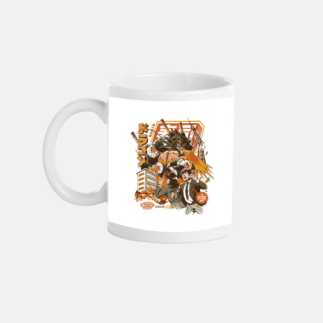 Sushi Dragon Attack-None-Mug-Drinkware-ilustrata