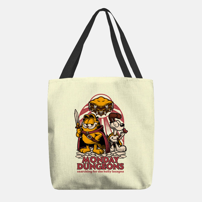 Monday Dungeons Lasagna-None-Basic Tote-Bag-Studio Mootant