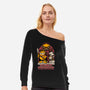 Monday Dungeons Lasagna-Womens-Off Shoulder-Sweatshirt-Studio Mootant