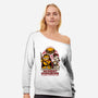 Monday Dungeons Lasagna-Womens-Off Shoulder-Sweatshirt-Studio Mootant