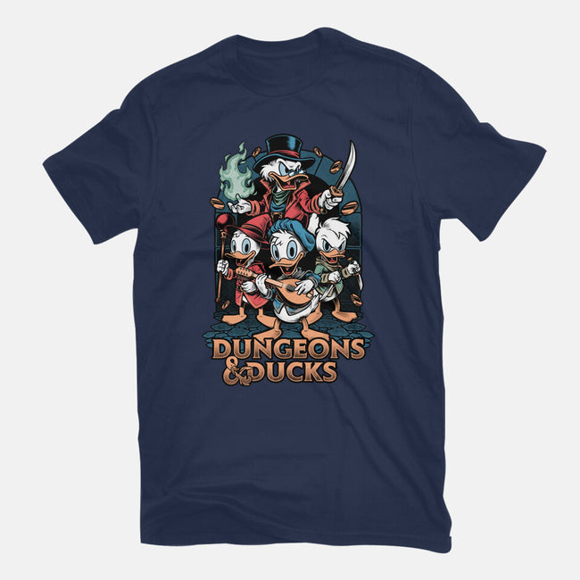 Dungeons And Ducks Cartoon-Youth-Basic-Tee-Studio Mootant