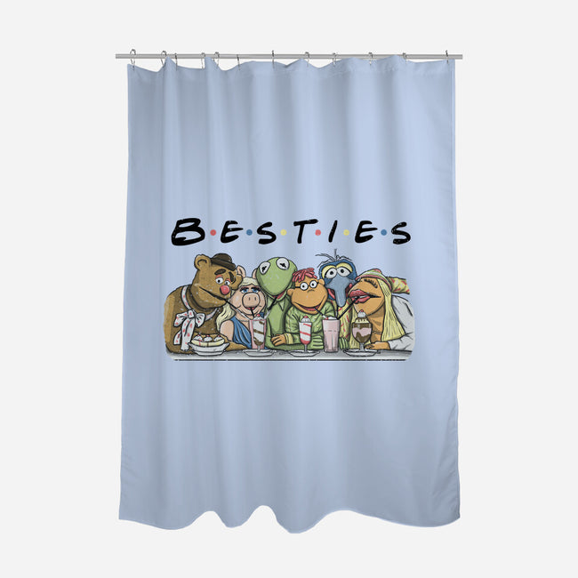 Puppet Friends-None-Polyester-Shower Curtain-NMdesign