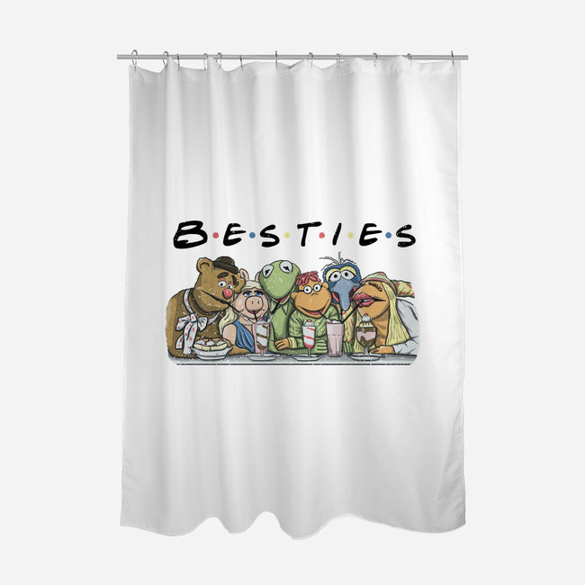 Puppet Friends-None-Polyester-Shower Curtain-NMdesign