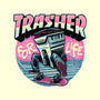 Trasher For Life-None-Glossy-Sticker-momma_gorilla