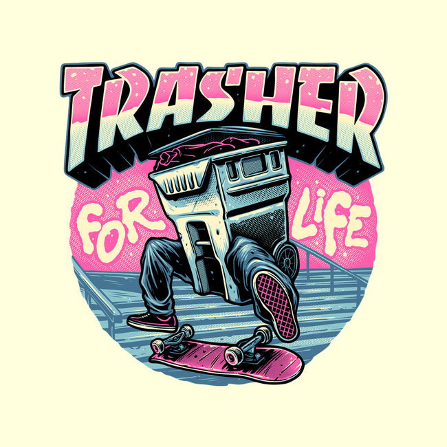 Trasher For Life-None-Fleece-Blanket-momma_gorilla