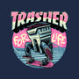 Trasher For Life-Womens-Basic-Tee-momma_gorilla