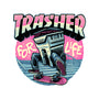 Trasher For Life-None-Fleece-Blanket-momma_gorilla