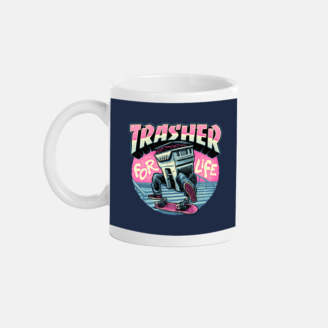 Trasher For Life-None-Mug-Drinkware-momma_gorilla