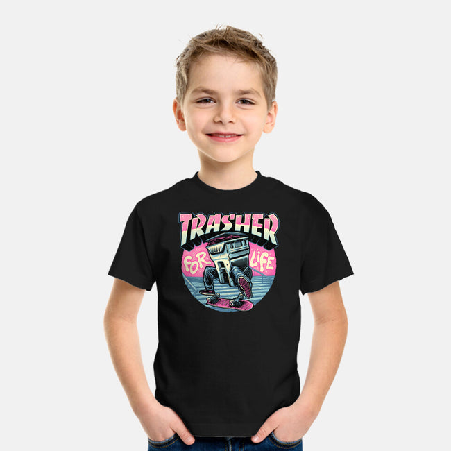 Trasher For Life-Youth-Basic-Tee-momma_gorilla