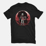 Hero And The Red Sunset-Unisex-Basic-Tee-momma_gorilla