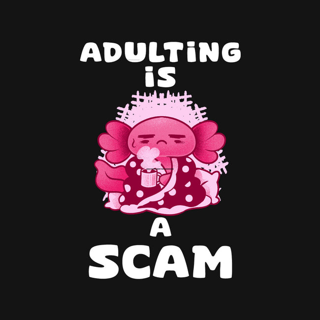 Adulting Is A Scam-None-Removable Cover w Insert-Throw Pillow-FunkVampire