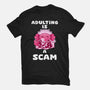 Adulting Is A Scam-Youth-Basic-Tee-FunkVampire