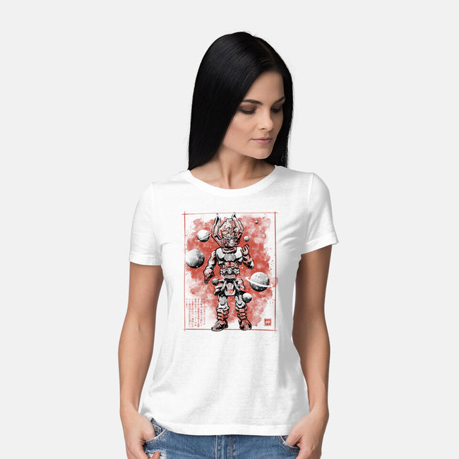 Devourer Of Worlds Sumi-e-Womens-Basic-Tee-Astrobot Invention