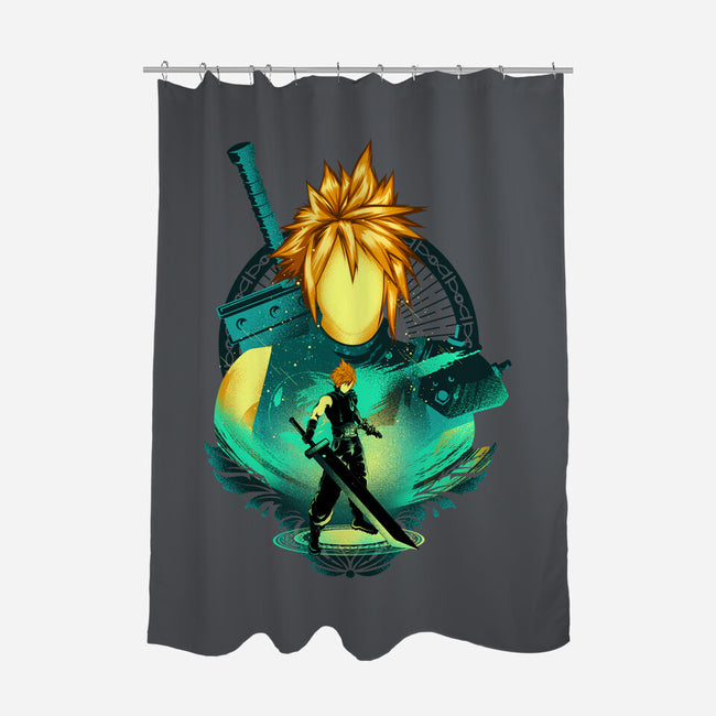 Midgar Mercenary-None-Polyester-Shower Curtain-hypertwenty