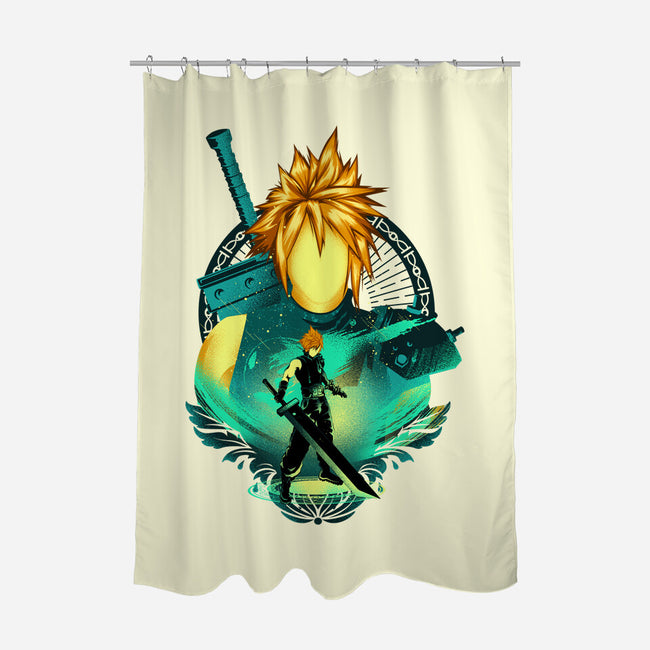 Midgar Mercenary-None-Polyester-Shower Curtain-hypertwenty