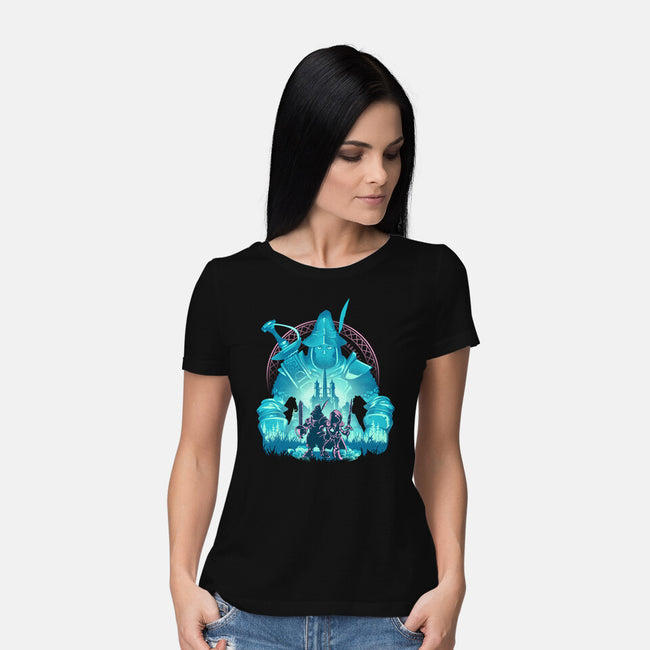 Captain Of The Knights Of Pluto-Womens-Basic-Tee-hypertwenty