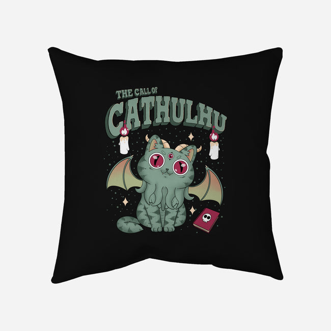 Summon Cathulhu-None-Removable Cover w Insert-Throw Pillow-Tri haryadi