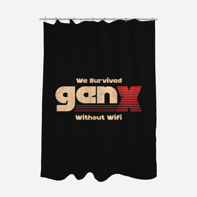 We Survived Without Wifi-None-Polyester-Shower Curtain-sachpica