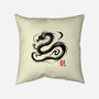 Dragon Ink Brush-None-Removable Cover w Insert-Throw Pillow-fanfabio