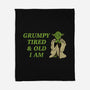 Grumpy Tired And Old-None-Fleece-Blanket-milasneeze