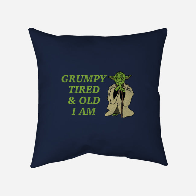 Grumpy Tired And Old-None-Removable Cover w Insert-Throw Pillow-milasneeze