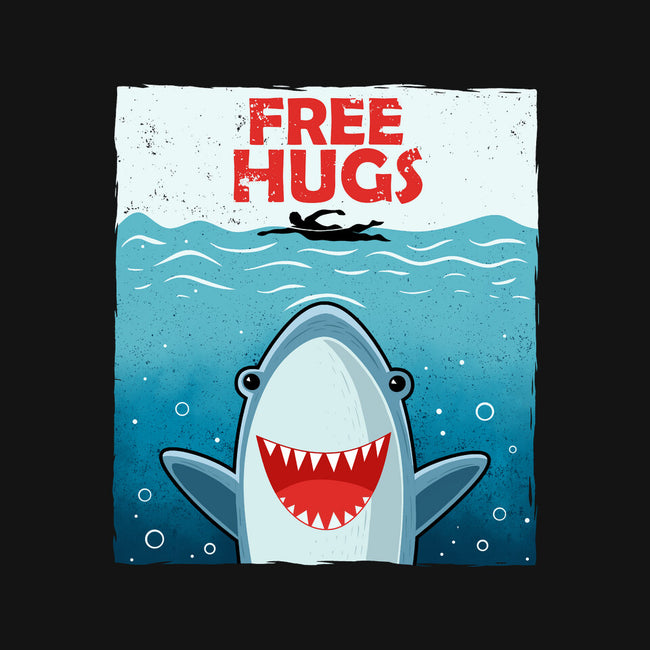 Free Shark Hugs-Unisex-Basic-Tee-erion_designs