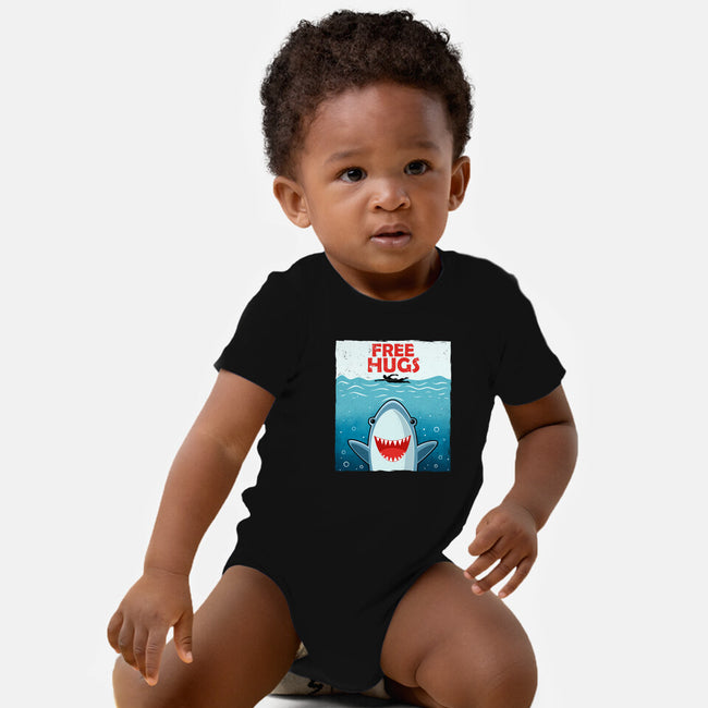 Free Shark Hugs-Baby-Basic-Onesie-erion_designs