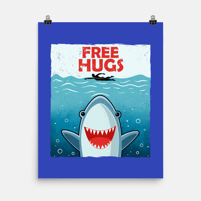 Free Shark Hugs-None-Matte-Poster-erion_designs