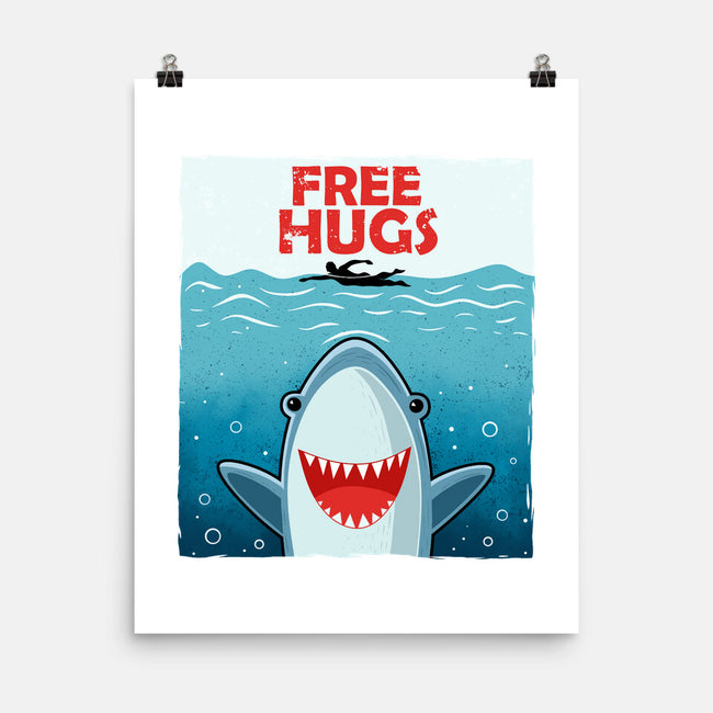 Free Shark Hugs-None-Matte-Poster-erion_designs