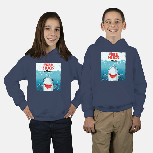 Free Shark Hugs-Youth-Pullover-Sweatshirt-erion_designs