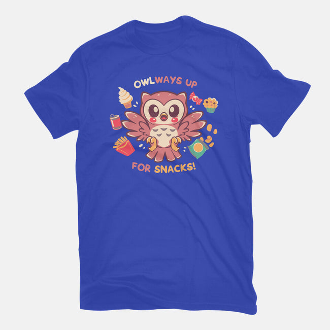 OWLways Up For Snacks-Unisex-Basic-Tee-TechraNova