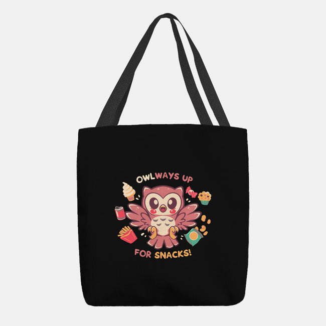 OWLways Up For Snacks-None-Basic Tote-Bag-TechraNova