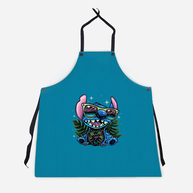 Tropical Visitor-Unisex-Kitchen-Apron-momma_gorilla