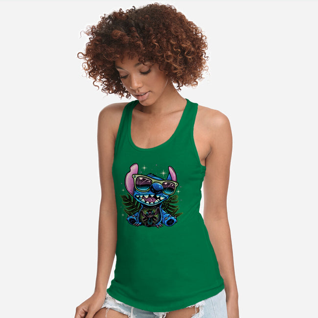 Tropical Visitor-Womens-Racerback-Tank-momma_gorilla