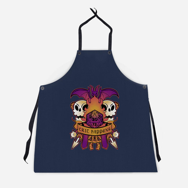 Crit Happens Sometimes-Unisex-Kitchen-Apron-FunkVampire