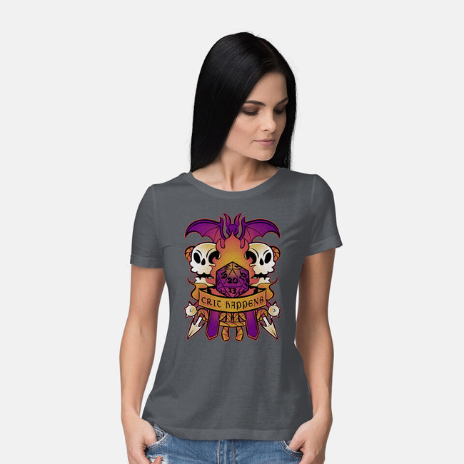 Crit Happens Sometimes-Womens-Basic-Tee-FunkVampire