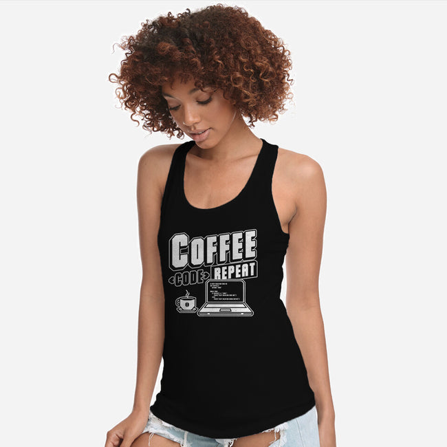 Coffee Code Repeat-Womens-Racerback-Tank-Studio Mootant