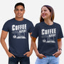 Coffee Code Repeat-Unisex-Basic-Tee-Studio Mootant