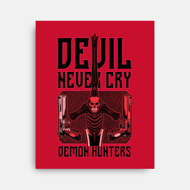 Devil Hunter Weapons-None-Stretched-Canvas-Studio Mootant